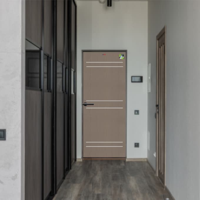 Metro-Tech ประตู UPVC ไม้สังเคราะห์ รุ่น MP15 ขนาด 80x200 cm. thumbnail 6