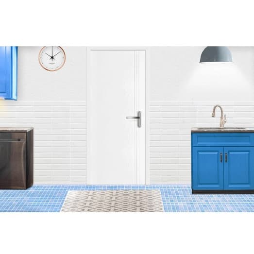Metro-Tech ประตู UPVC ไม้สังเคราะห์ รุ่น ลูกฟัก ขนาด 70x200 cm. สีขาว (ภายนอก,ภายใน) thumbnail 3