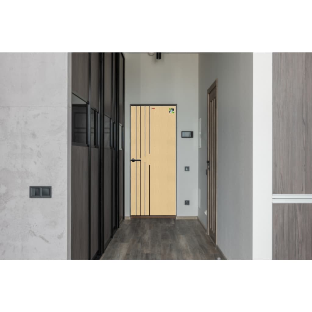 Metro-Tech ประตู UPVC ไม้สังเคราะห์ รุ่น MP19 ขนาด 80x200 cm. thumbnail 4