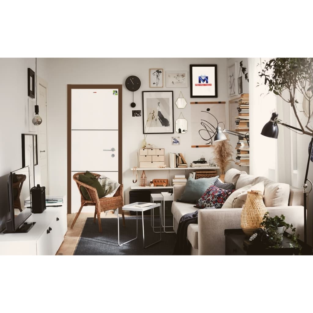 Metro-Tech ประตู UPVC ไม้สังเคราะห์ รุ่น MP14 ขนาด 80x200 cm. thumbnail 4