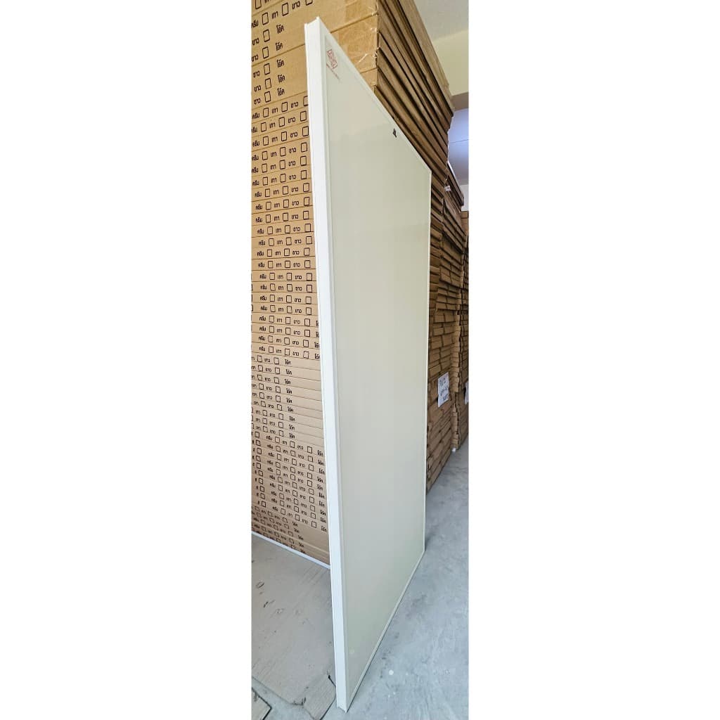 บานประตู PVC ( มอก.) สีครีม ขนาด 70 x 180 cm (ไม่เจาะรูลูกบิด)ราคาถูก (สินค้าล้างสต็อก ราคาพิเศษ) thumbnail 3