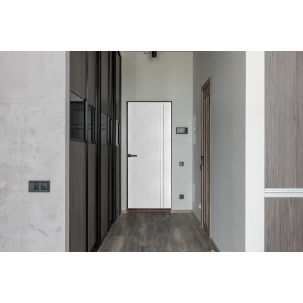 Metro-Tech ประตู UPVC ไม้สังเคราะห์ รุ่น ลูกฟัก ขนาด 80x200 cm. สีขาว (ภายนอก,ภายใน) thumbnail 3
