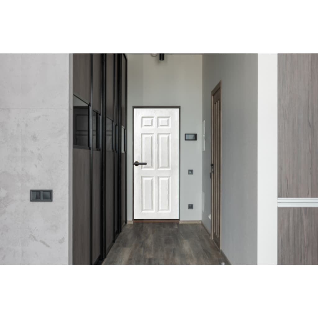 Metro-Tech ประตู UPVC ไม้สังเคราะห์ รุ่น ลูกฟัก ขนาด 90x200 cm. สีขาว (ภายนอก,ภายใน) thumbnail 6