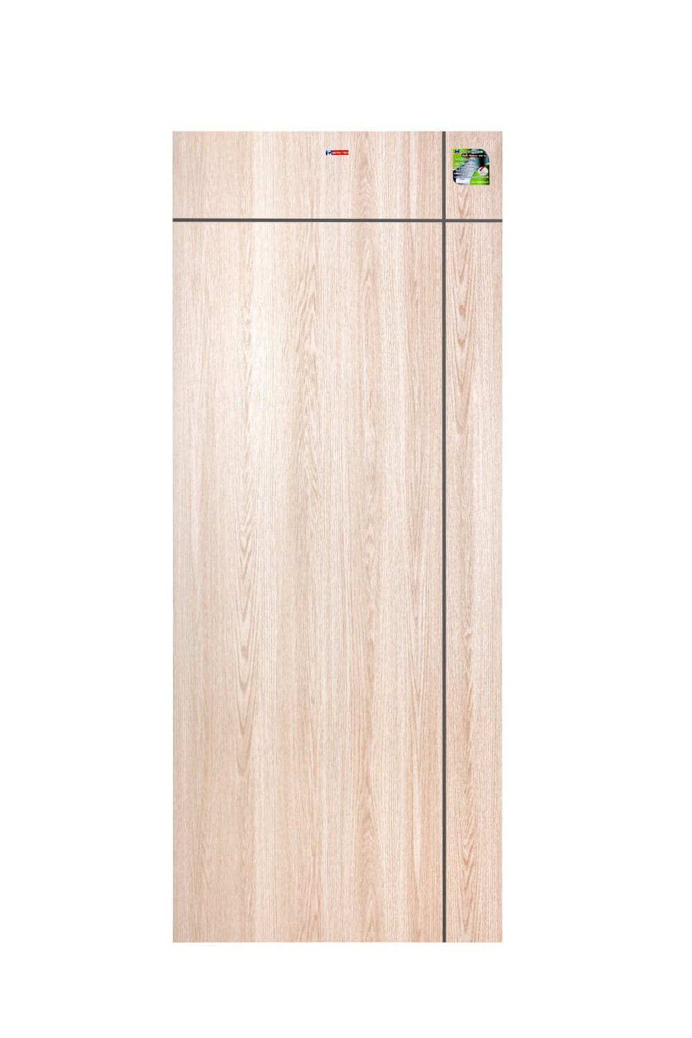 ประตู UPVC METRO-TECH เซาะร่อง รุ่น MP12 แทนเมเปิ้ล ขนาด 90×200 ซม.